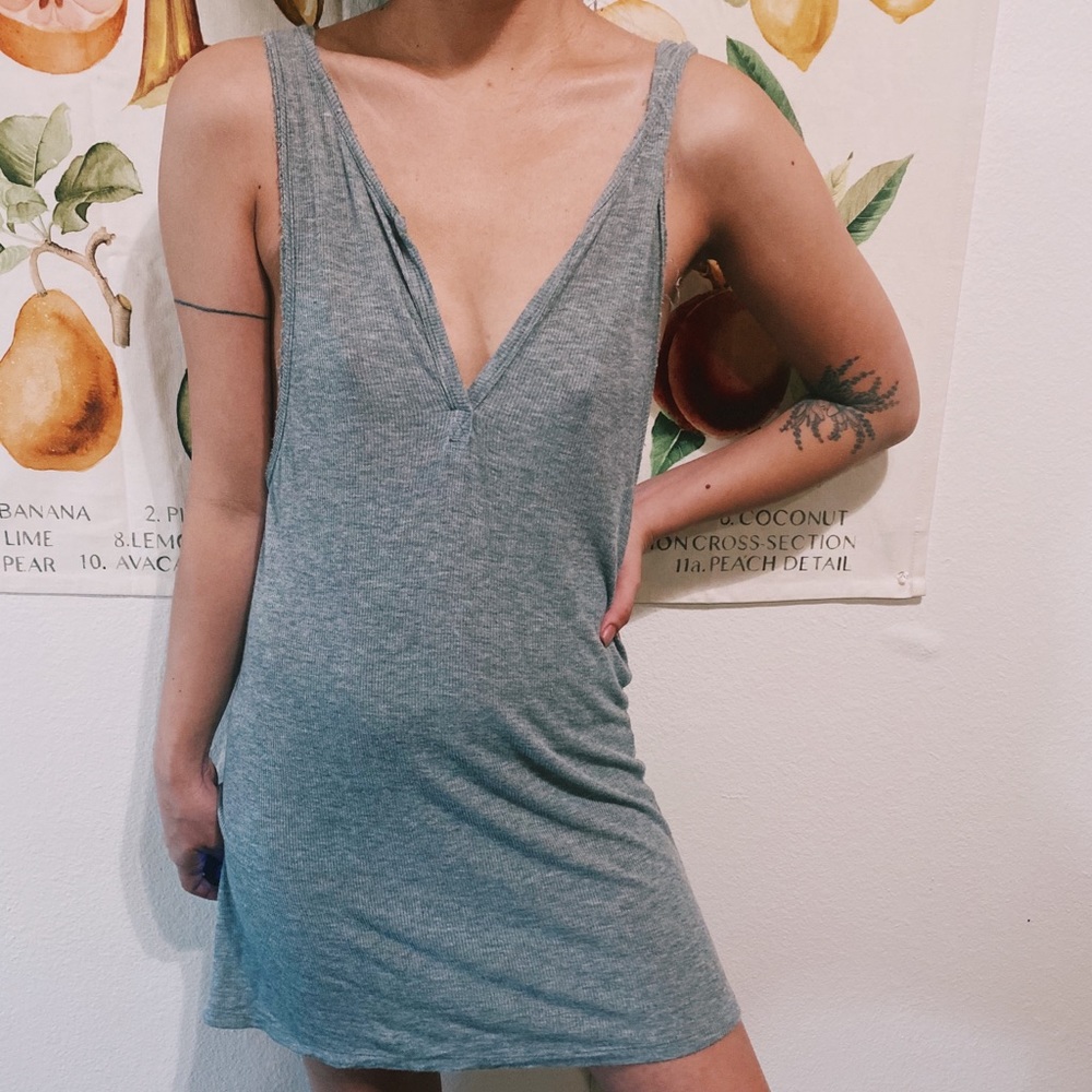 Gray tanktop dress